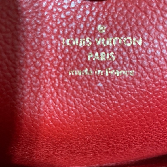 Louis Vuitton Red Emprente Zippy Wallet - Picture 9 of 15